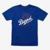 Barrel Dodger Tee | Blue 2 Barrel Dodger Tee | Blue -Almond Surfboards Store AlmondTees5.2.25 0009copy