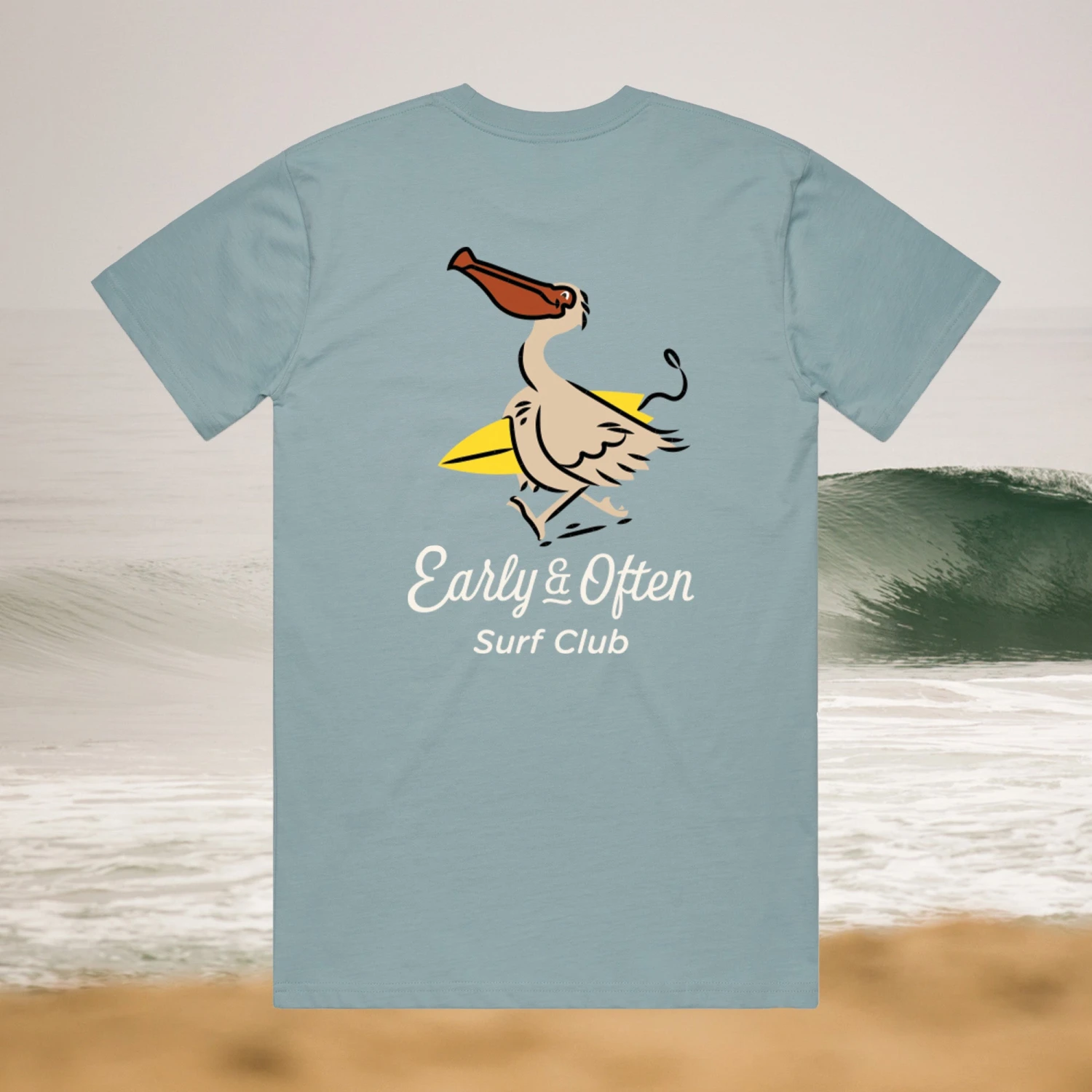Surf Club President Tee | Slate Blue 3 Surf Club President Tee | Slate Blue