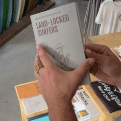 Almond's Guide For Land-Locked Surfers (Paperback) -Almond Surfboards Store land locked book
